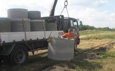 Перевозка бетонных колец и колодцев манипулятором - Краснодар, цены, предложения специалистов