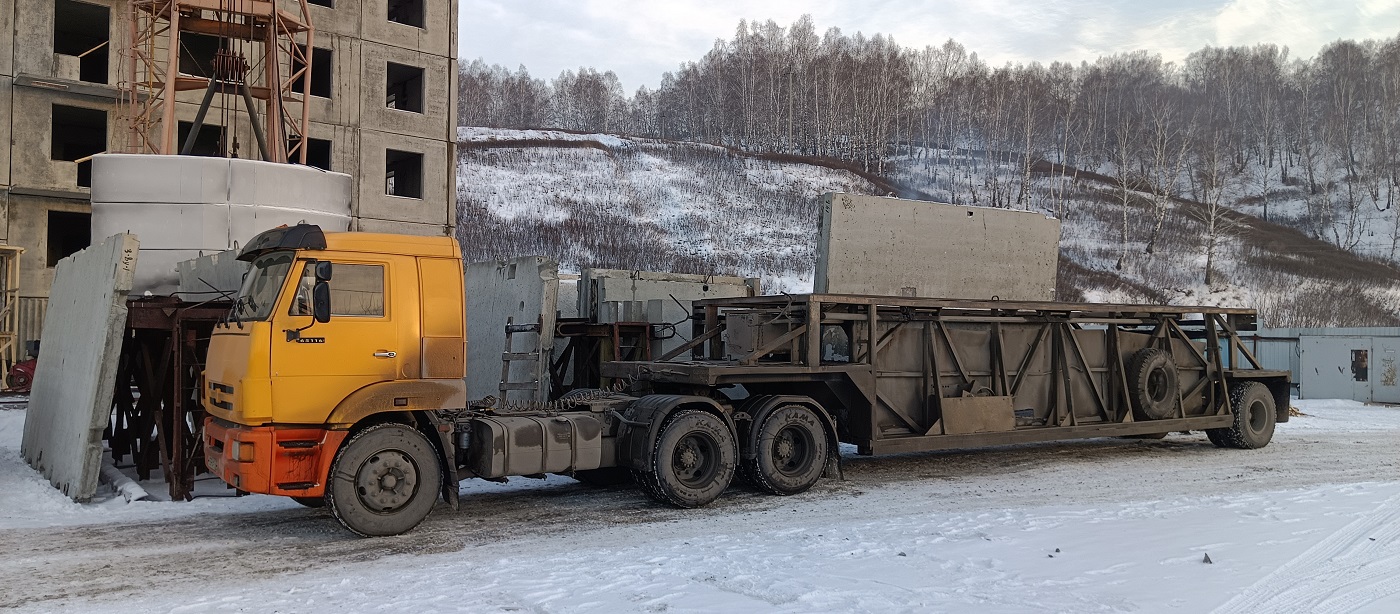 Аренда и услуги панелевозов для перевозки ЖБИ изделий в Приморско-Ахтарске