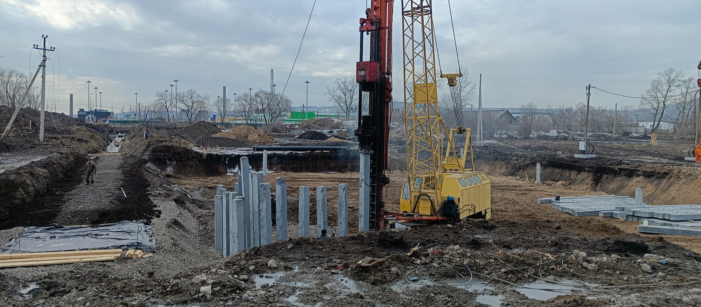 Аренда сваебоя для забивки бетонных свай в Кущевской