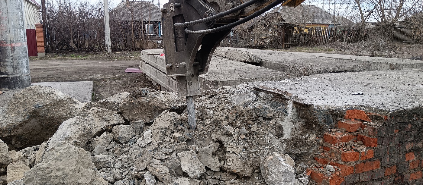 Услуги и заказ гидромолотов для демонтажных работ в Краснодаре